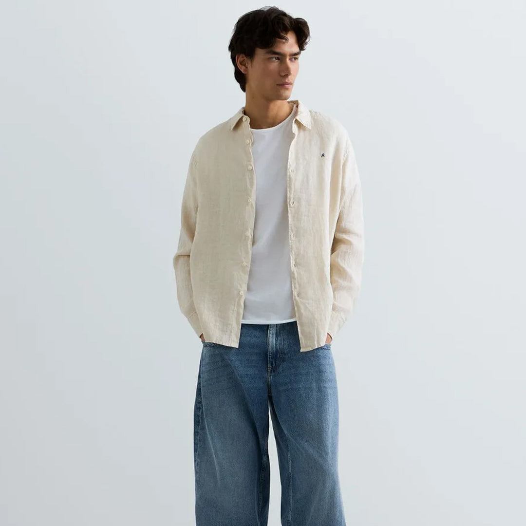 Këmishë Replay GARMENT DYED LINEN