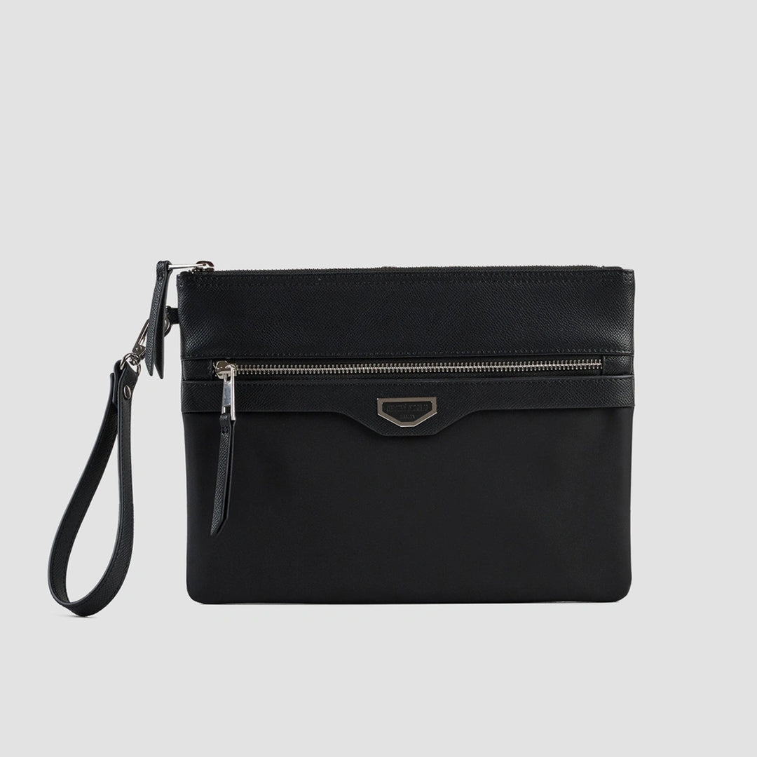Qantë Antony Morato POUCH IN NYLON AND FAUX LEATHE