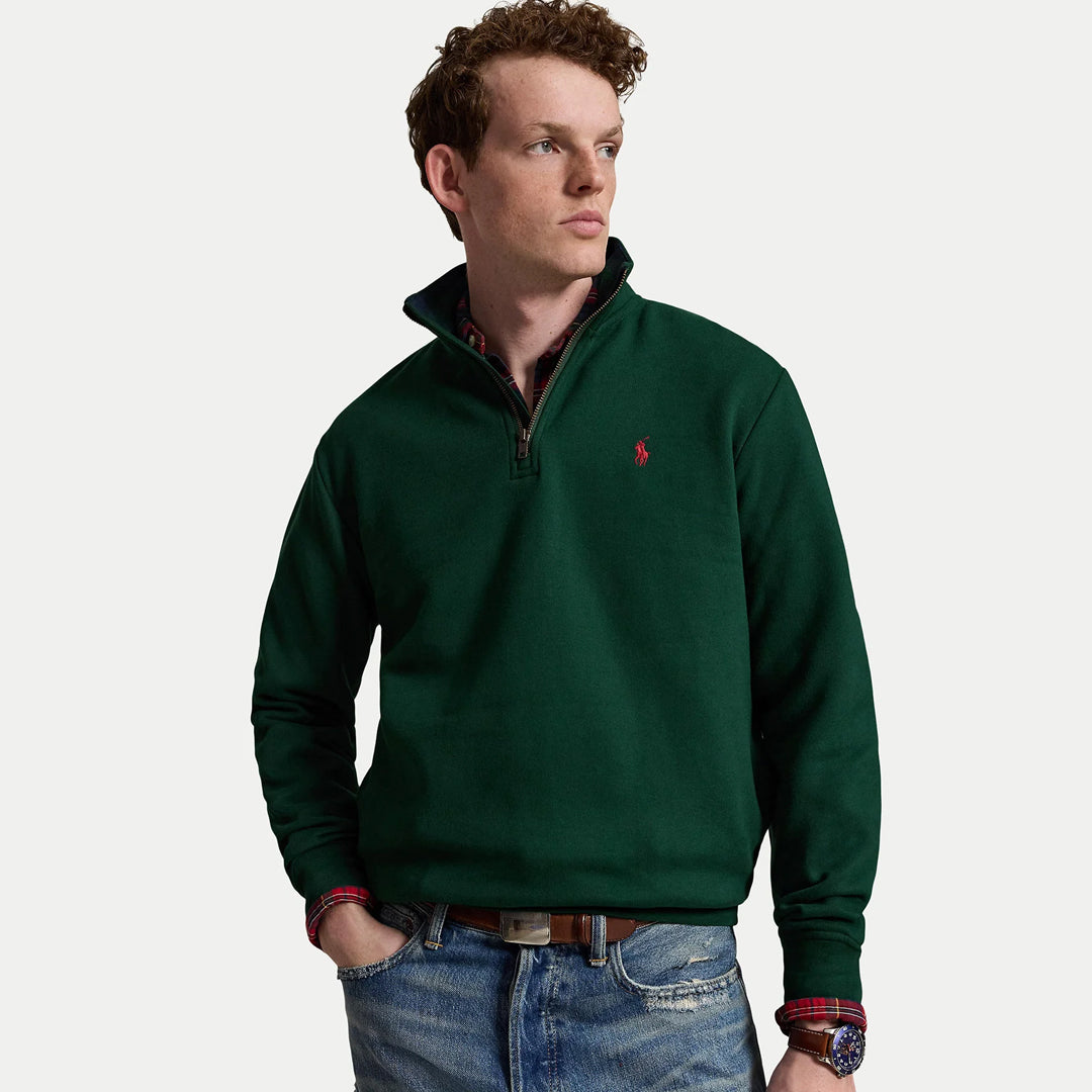 Duks Ralph Lauren KNIT-HALF ZIP-SWEATSHIRT
