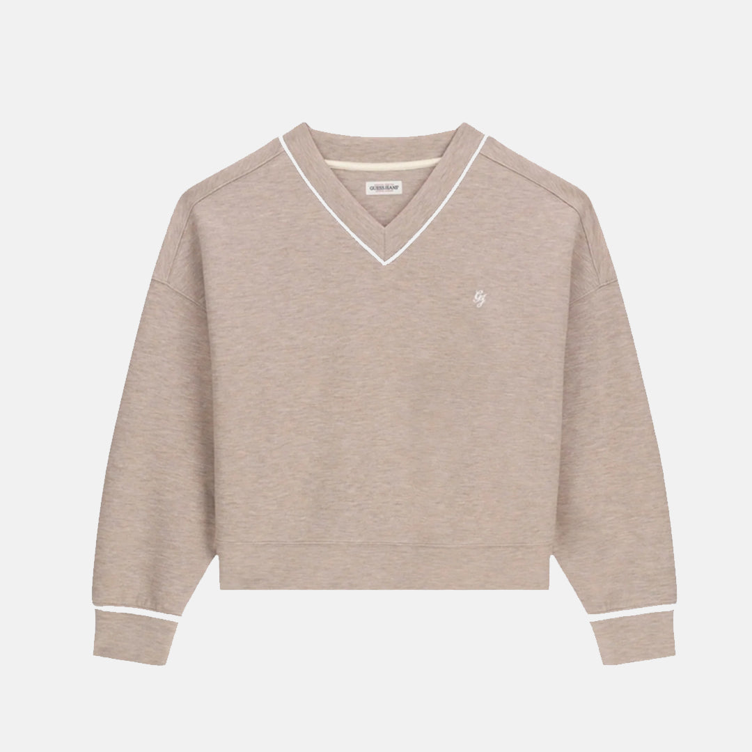 Bluzë Guess GJ CROPPED V NECK SC