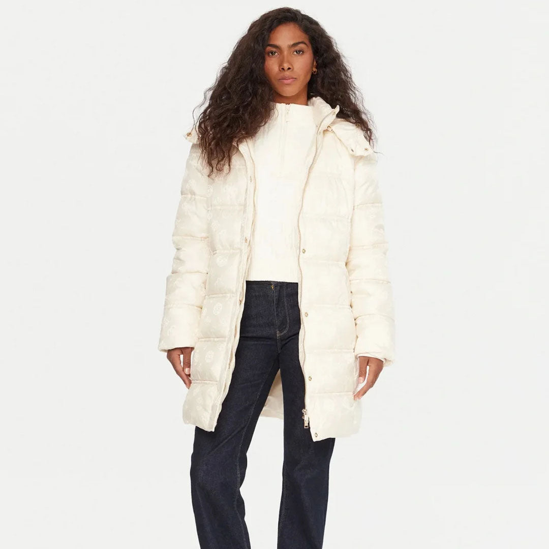 Jakne GUESS IMMA LOGO MIDI PUFFER