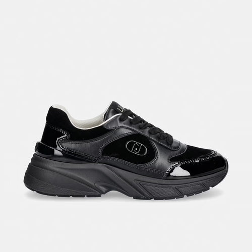 Patikë Liu Jo LJ01 01 - SNEAKER CALF LEATHER/COW SUE BLACK