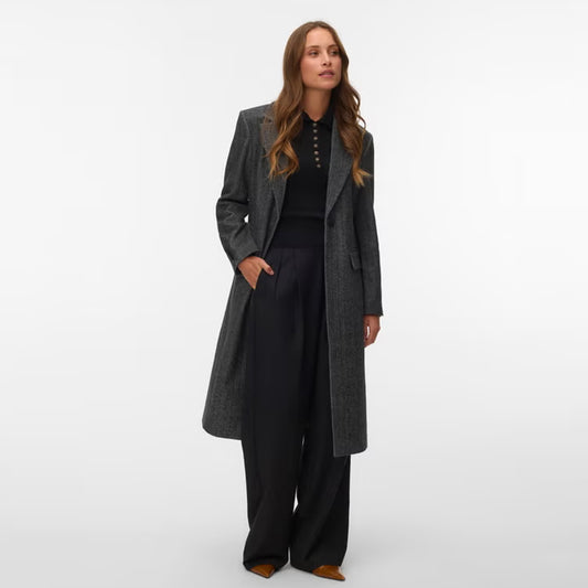 Palltë Vero Moda AWCARLY LS FITTED LONG WOOL COAT
