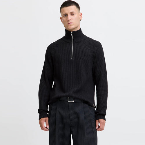 Duks JACK & JONES JJPANNEL KNIT HALF ZIP AW25