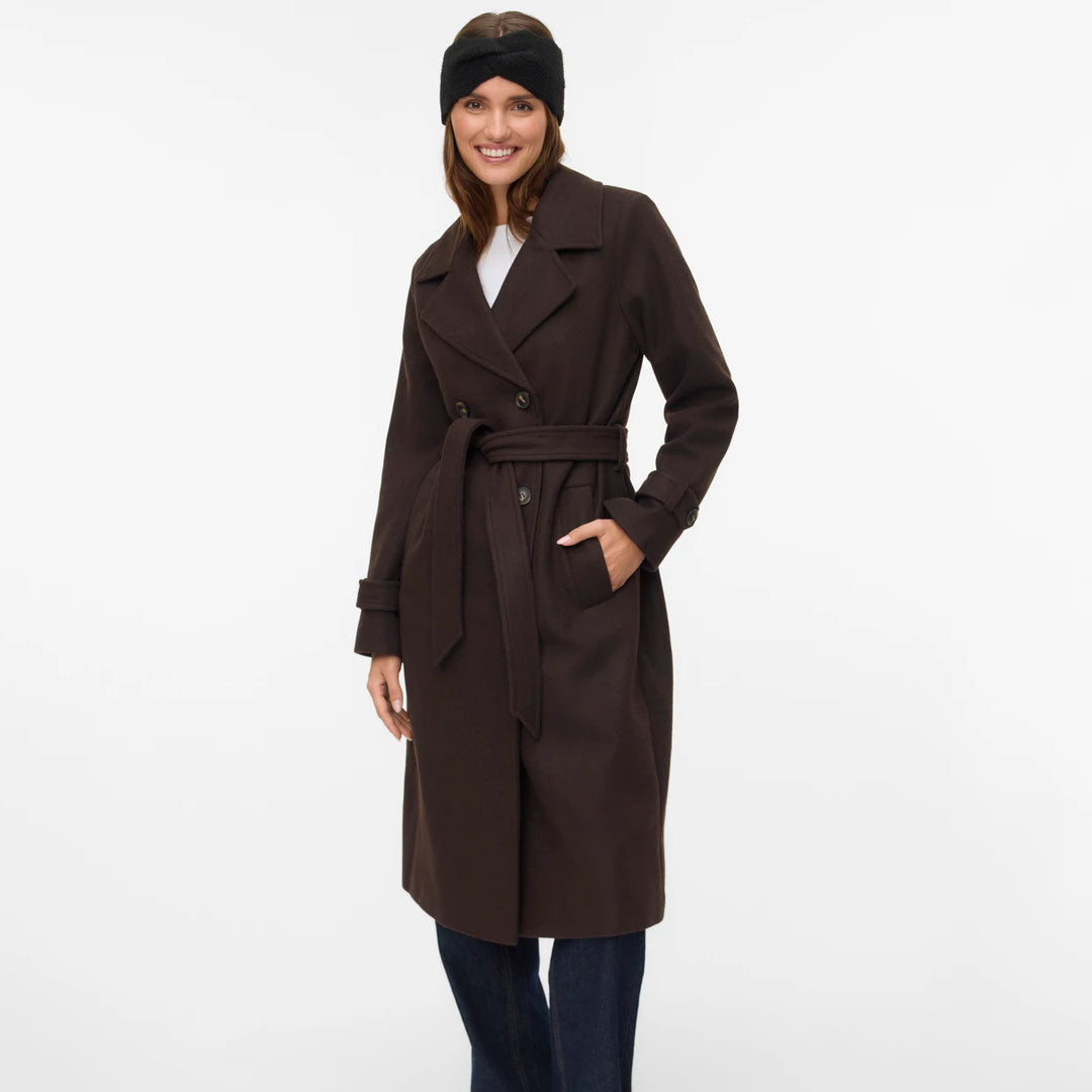 Palltë VERO MODA VMFORTUNEVEGA LONG TRENCHCOAT GA