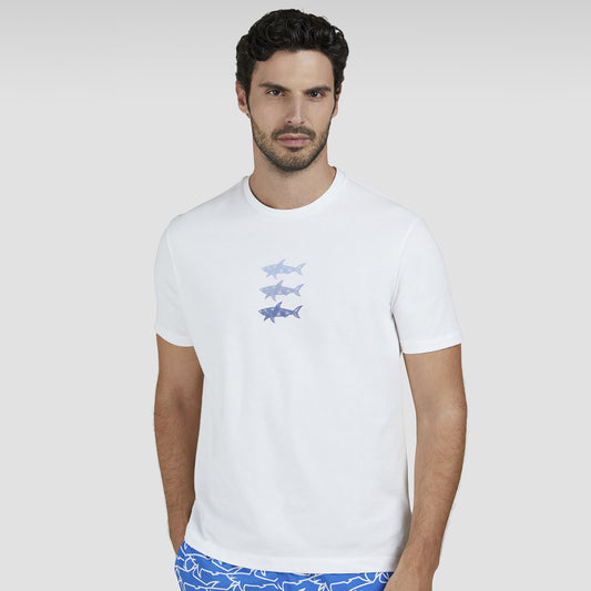 Maicë PAUL & SHARK MENS KNITTED COTTON T-SHIRT