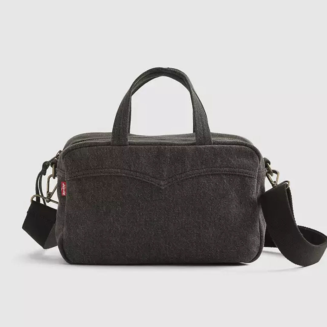 Qantë LEVIS PRESLEY TOP HANDLE BAG BLACK MID