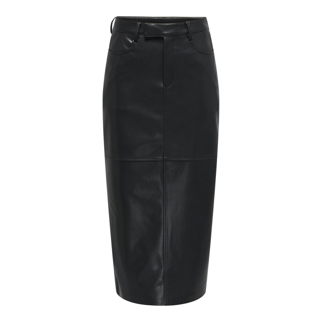 Fund ONLY ONLVERONA FAUX LEATHER LONG SKIRT CC OTW