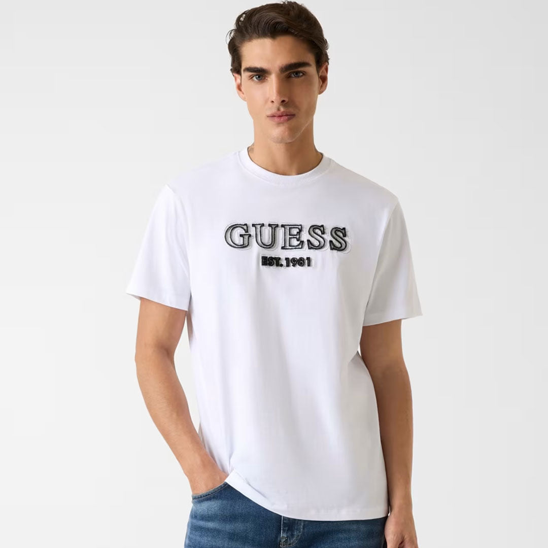 Maicë Guess SS CN EMBROIDERY LOGO TEE
