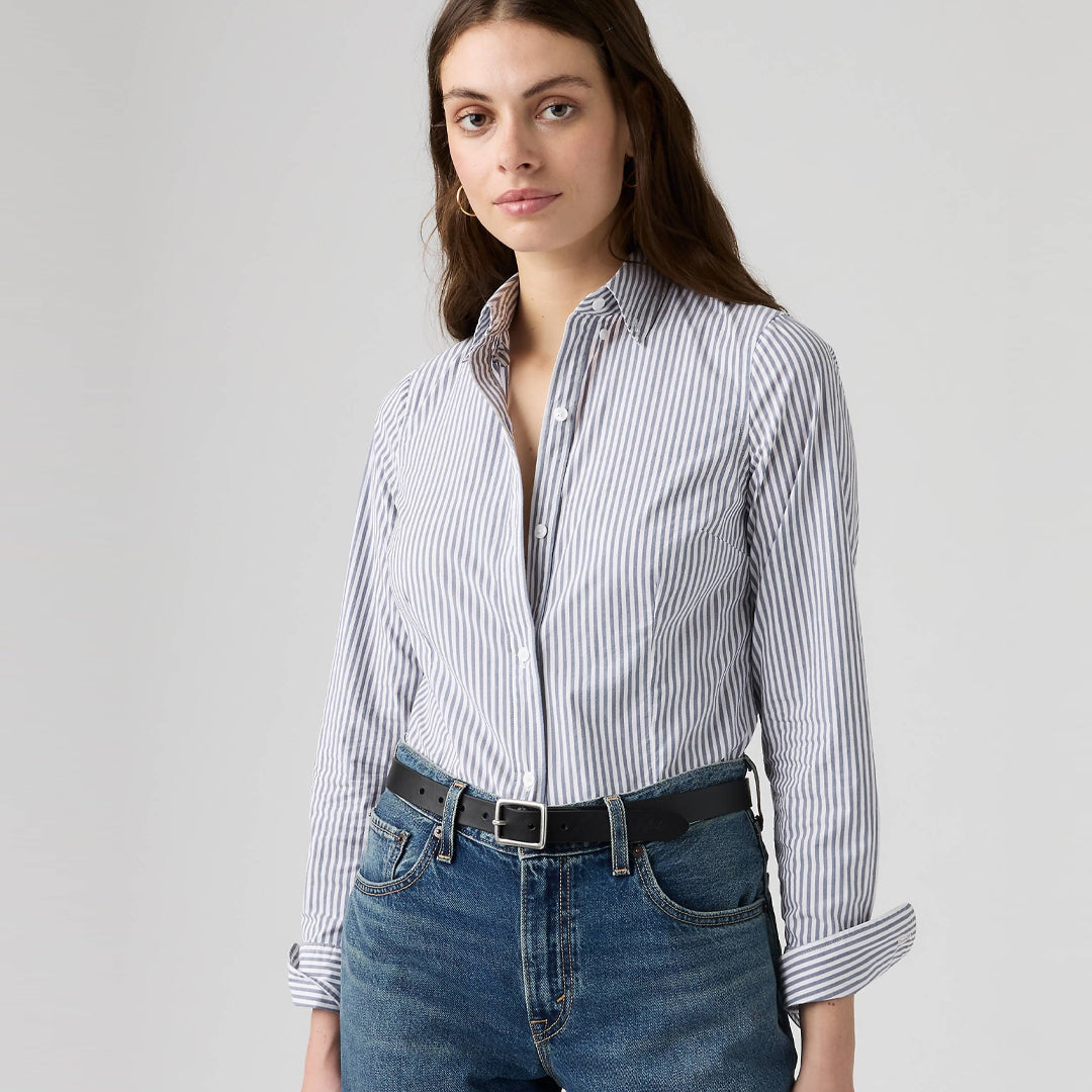 Këmishë Levis SLIM POPLIN SHIRT HADLEY STRIPE VINT
