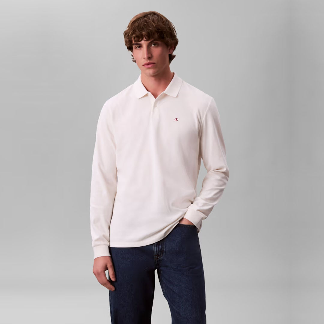 Bluzë Calvin Klein LS CASUAL PIQUE POLO
