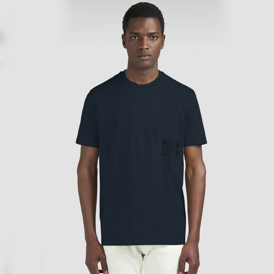 Maicë PAUL & SHARK MENS KNITTED COTTON T-SHIRT