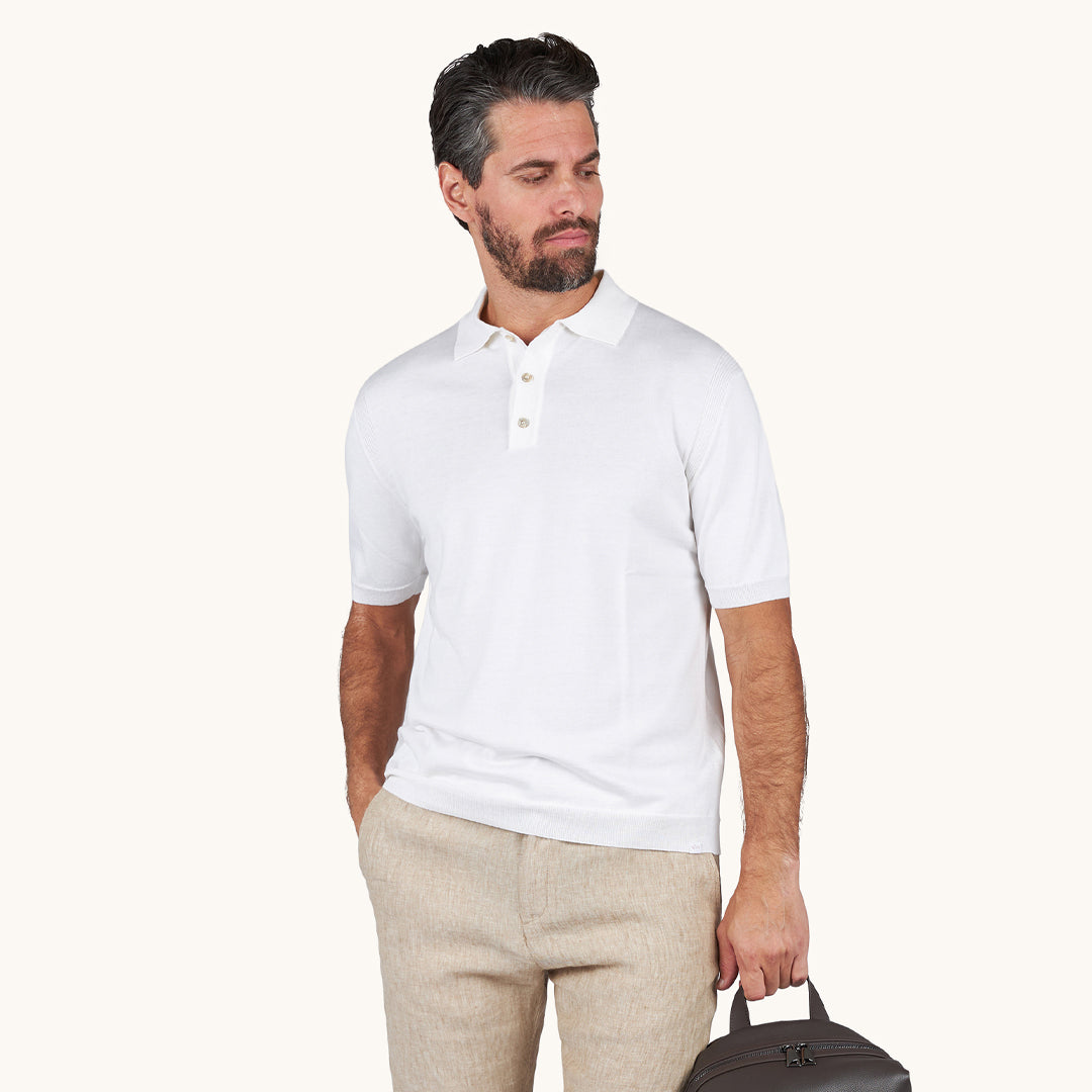 Maicë Paul & Shark COTTON SILK POLO SHIRT