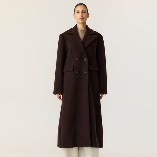 Palltë Y.A.S YASROYLA LS WOOL BLEND LONG COAT S. N