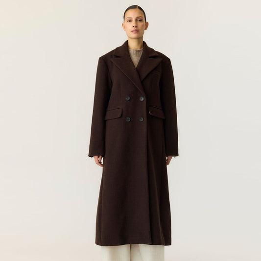 Palltë Y.A.S YASROYLA LS WOOL BLEND LONG COAT S. N