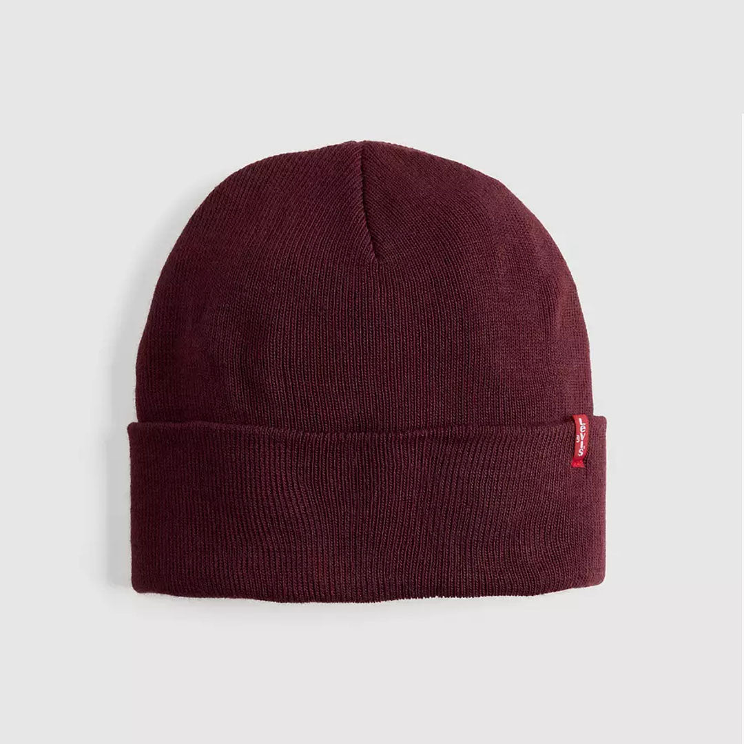 Kapelë LEVIS SLOUCHY RED TAB BEANIE TAWNY PORT