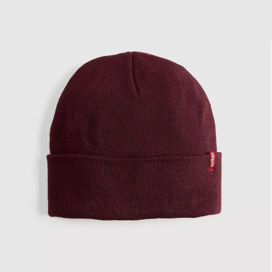 Kapelë LEVIS SLOUCHY RED TAB BEANIE TAWNY PORT