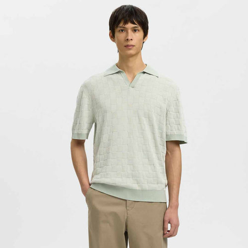 Maicë Selected SLHMILAS SS KNIT RELAXED COLOR OPEN POLO