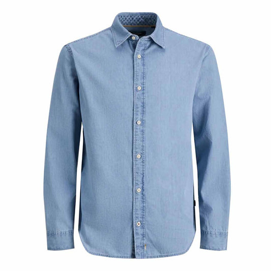 Këmishë Jack & Jones JPRBLUELIAS DENIM  PRINT L/S SHIRT