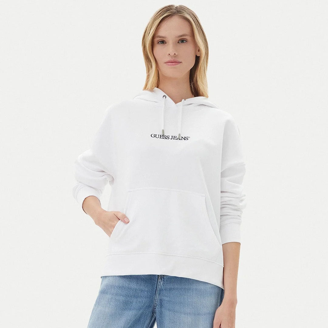 Duks GUESS JEANS GJ OVER HOOD EMBRO SWEATSHIRT