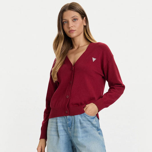 Bluzë GUESS JEANS GJ LS VN MINI TRIANGLE CARDI