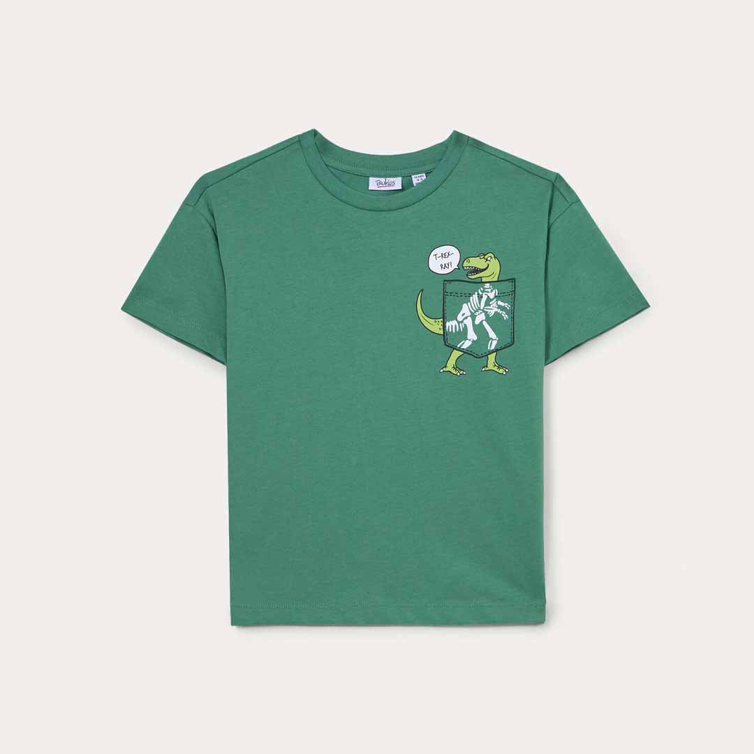 Maicë Blukids T-SHIRT POCK DEEP GRASS G