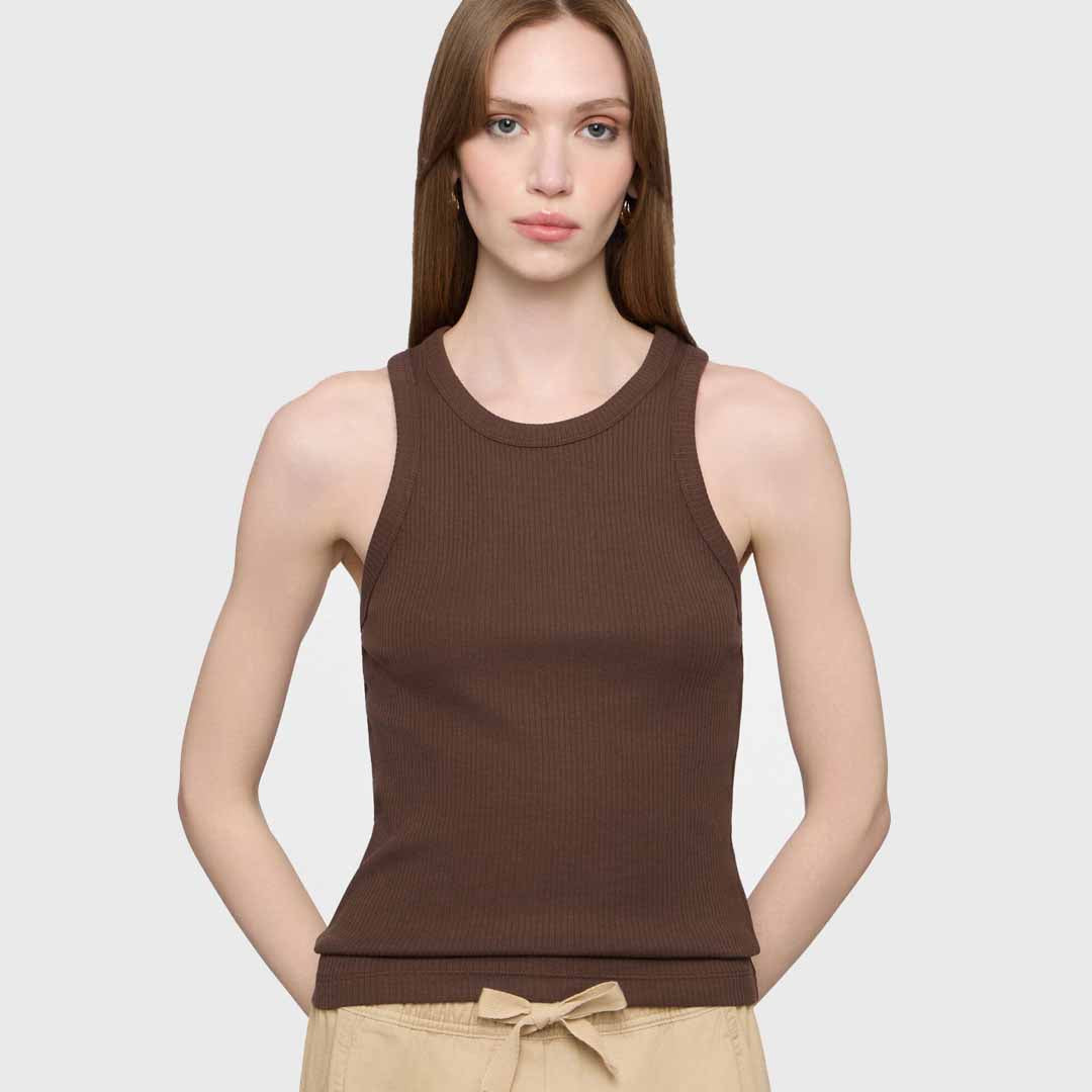 Maicë Upim T291 TANK RIB S HOT FUDGE