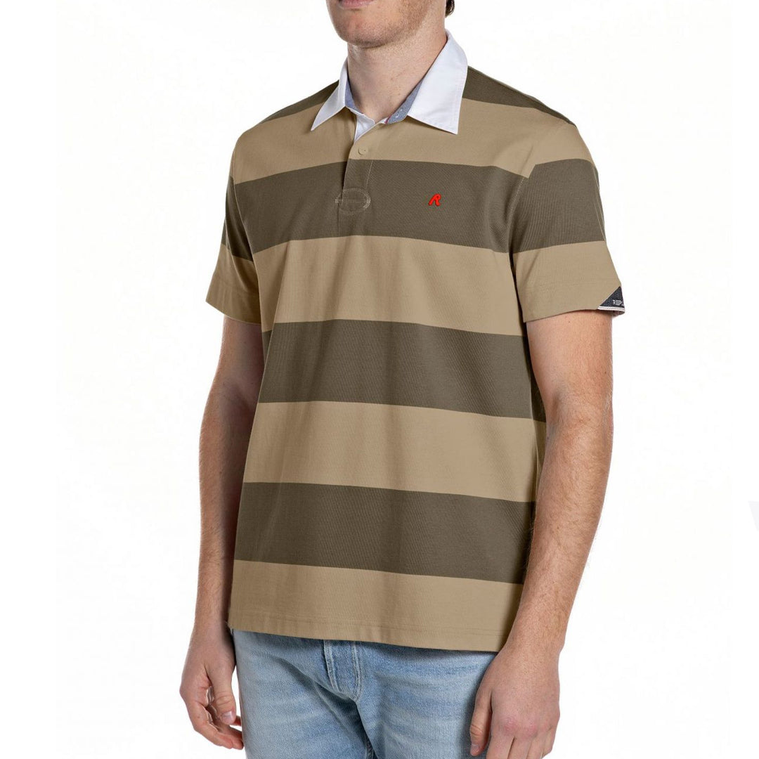 Maicë Replay STRIPED HEAVY COTTON JERSEY