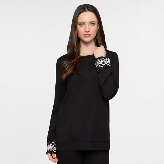 Pizhame Upim COMBI L/S TO BLACK