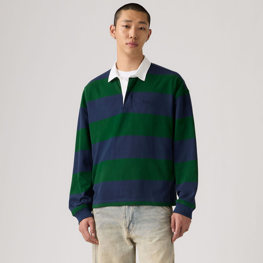 Bluzë LEVIS HUDSON BOXY RUGBY RONAN STRIPE NAVY BL
