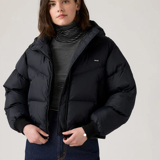 Jakne LEVIS NOE WESTERN CROP PUFFER ANTHRACITE NIG