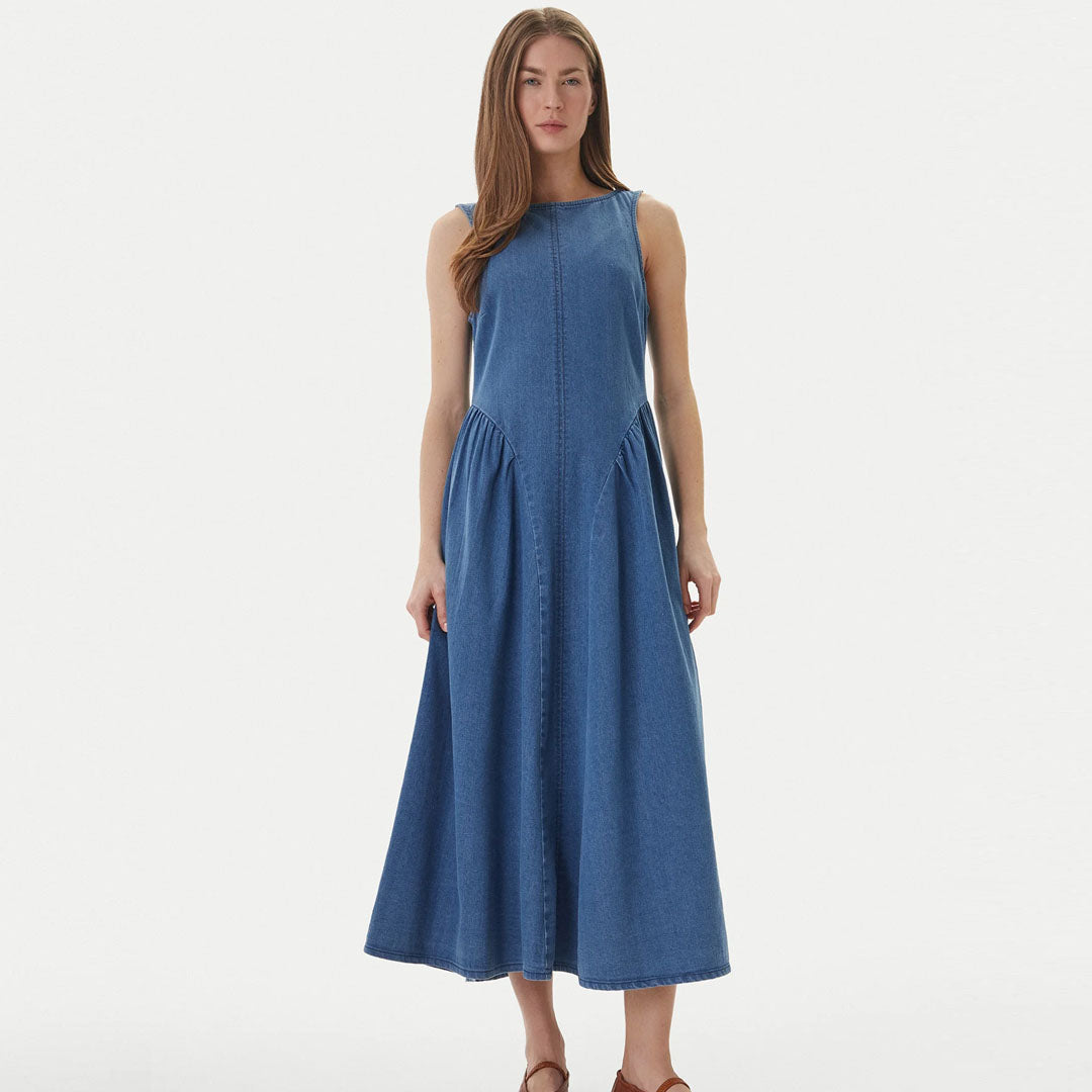 Fustan Vero Moda VMKIARA SL 7/8 DRESS DNM EXP
