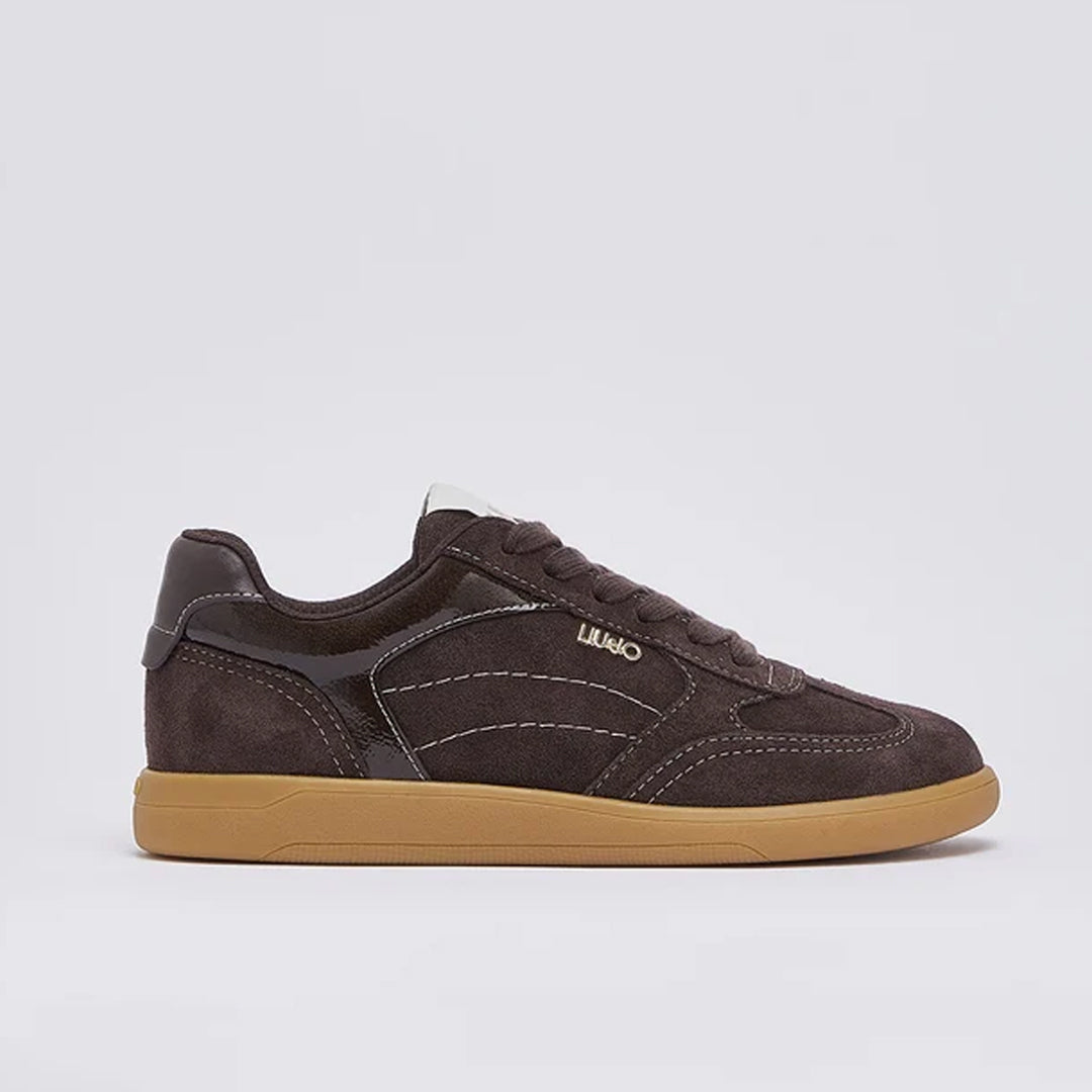 Patikë Liu Jo CONNOR 01 - SNEAKER COW SUEDE/PATENT MOKA