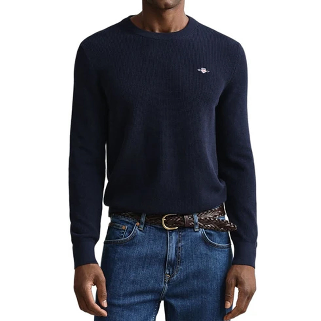 Bluzë Gant WAFFLE KNIT SWEATER