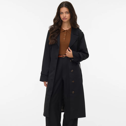 Palltë VERO MODA VMJAMIACHELSEA LONG TRENCHCOAT EN