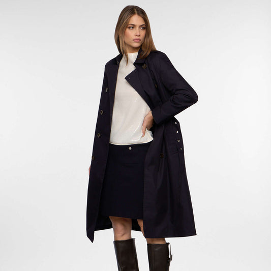 Palltë Upim TRENCH DOPPI NAVY BLUE