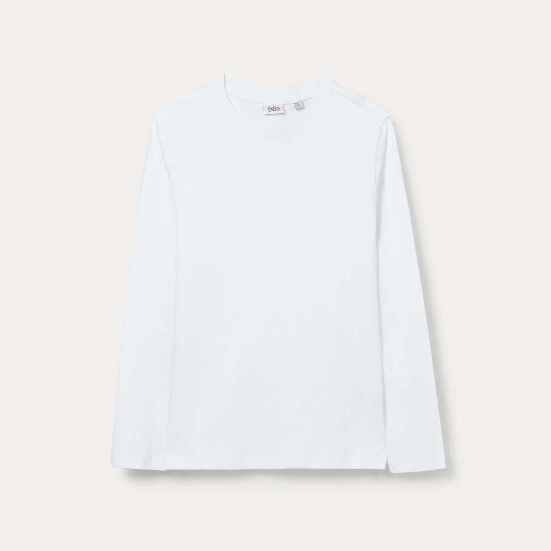 Maicë Blukids TSH LS SOLID BRILLIANT WH