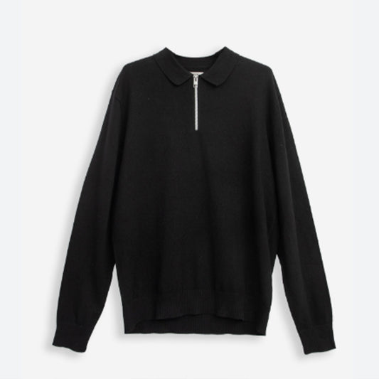 Bluzë JJ REBELE JREBCALLUM KNIT ZIP POLO NECK LS