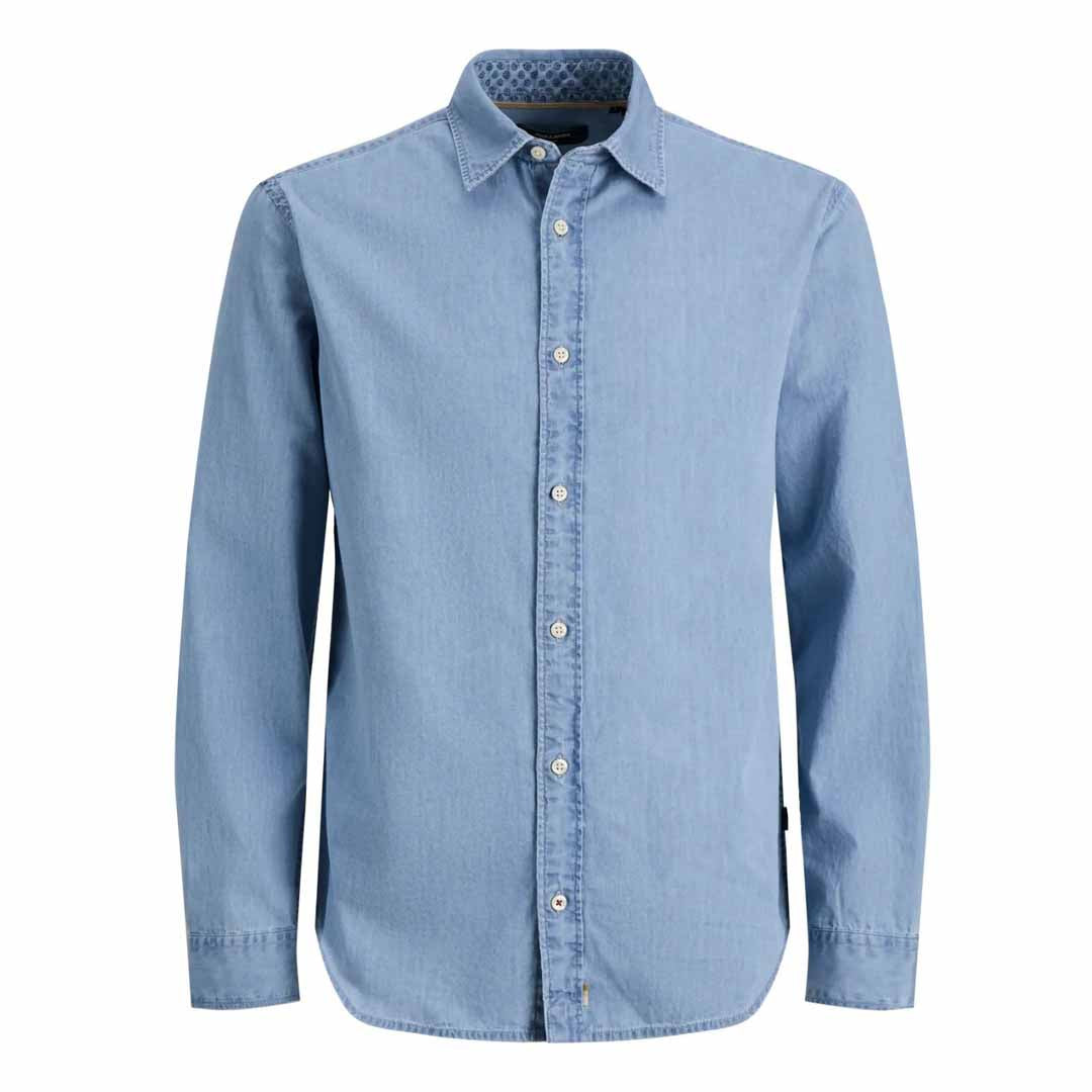 Këmishë Jack & Jones JPRBLUELIAS DENIM  PRINT L/S
