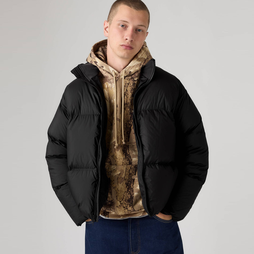 Jakne Levis AURUE SHORT PUFFER DARK PHANTOM POLYES