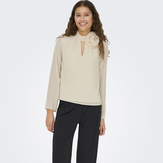 Bluzë JACQUELINE de YONG JDYNOMI L/S HIGH NECK ROS