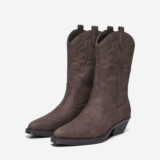 Çizme Only ONLBRONCO-3 PU MID COWBOY BOOT