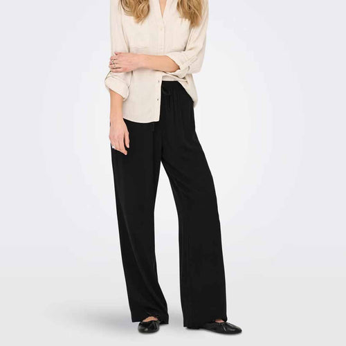 Pantallona Only ONLSIESTA MW PULL-UP LINEN BL PNT NOOS