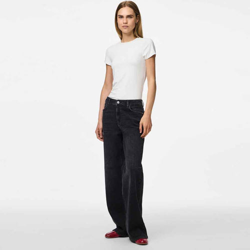 Xhinse PIECES PCSILKE MW WIDE JEANS BL NOOS BC