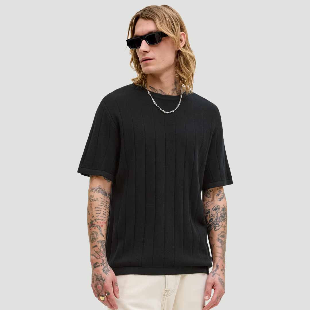 Maicë Jack & Jones JJEBRADLEY KNIT TEE SS LN