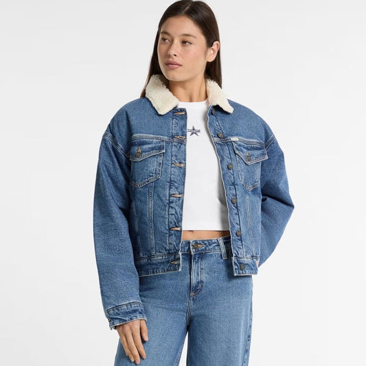 Jakne GUESS JEANS GJ OVERSIZE TEDDY JACKET