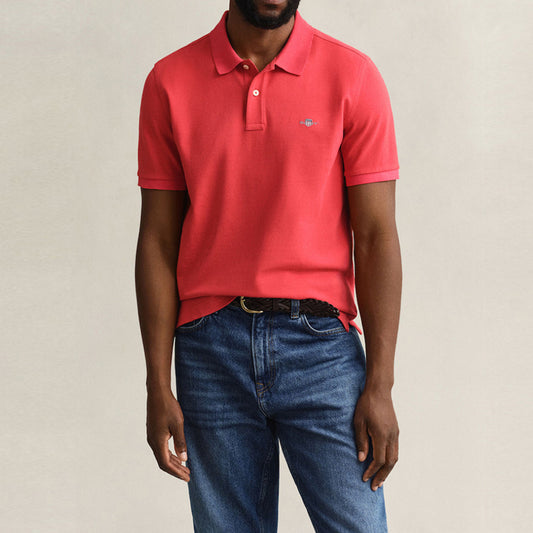Maicë Gant REG CONTRAST PIQUE SS POLO