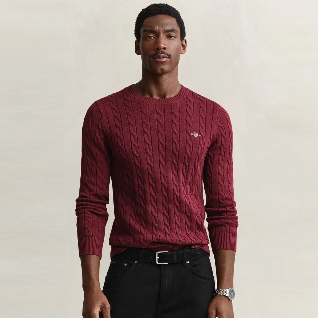 Xhemper Gant CLASSIC CABLE KNIT SWEATER