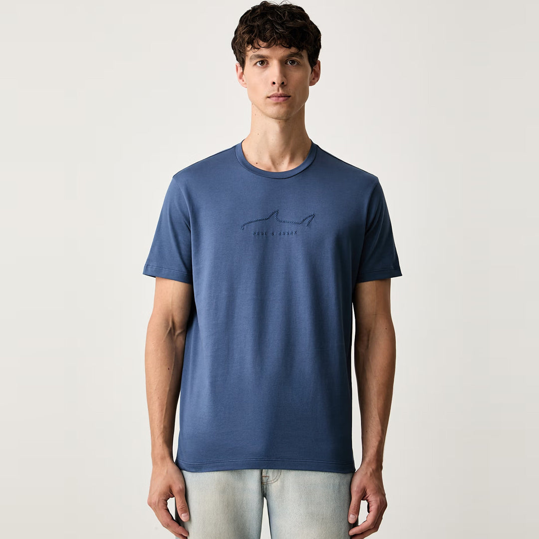 Maicë Paul & Shark MENS KNITTED COTTON T-SHIRT