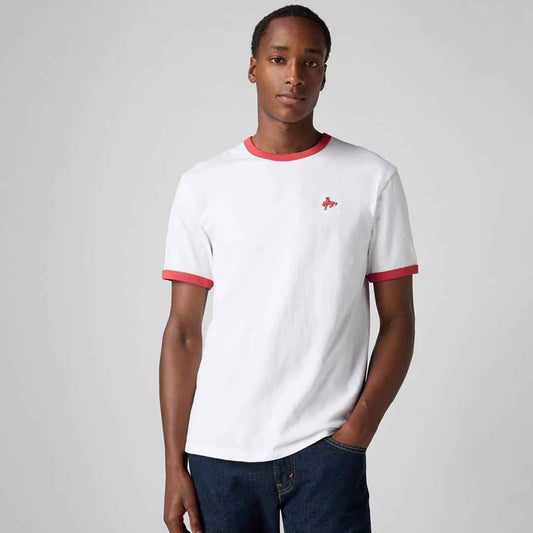 Maicë LEVIS RETRO EMB RINGER TEE BRIGHT